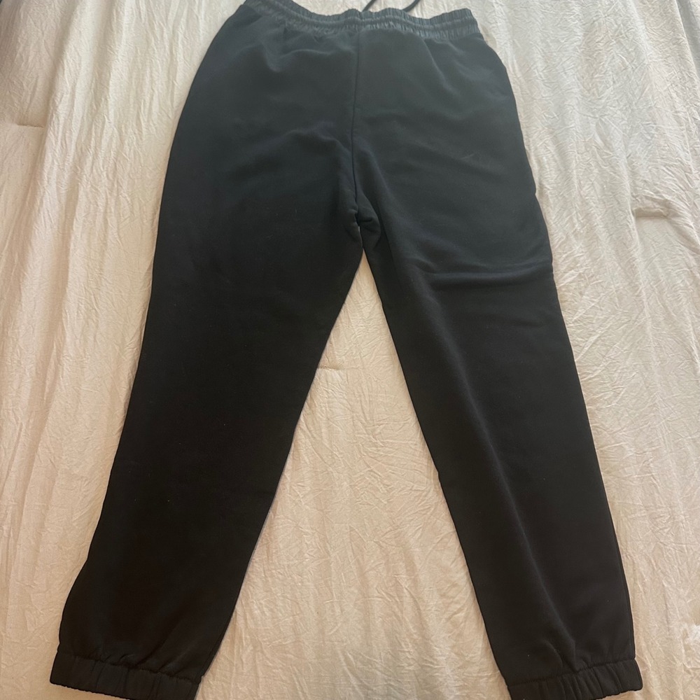 Zara Woman Definition Collection Black Jogger Sweatpants high waisted NWT Size L - Picture 2 of 10